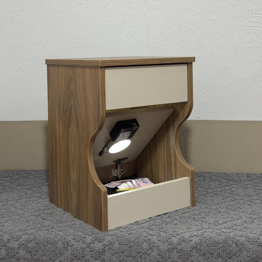 Modern Gizli Bölmeli Komidin Ceviz