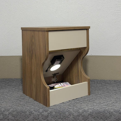 Modern Gizli Bölmeli Komidin Ceviz