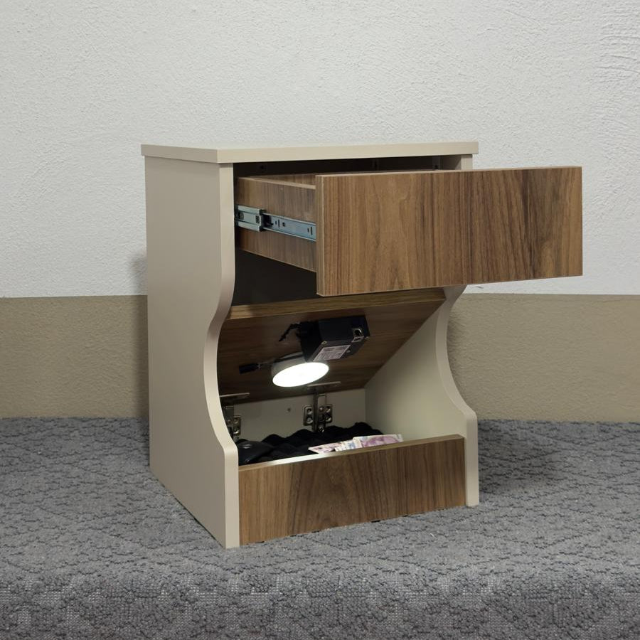 Modern Gizli Bölmeli Komidin Cappuccino