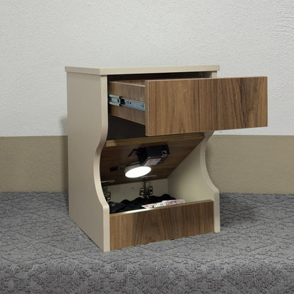 Modern Gizli Bölmeli Komidin Cappuccino